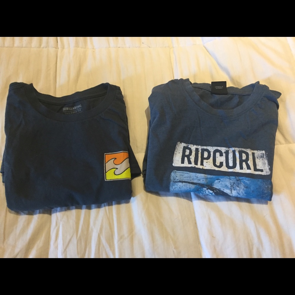Billabong & Rip Curl boys XL long sleeve tees